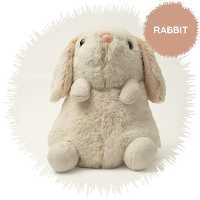 Rabbit Fur Buddies Microwavable