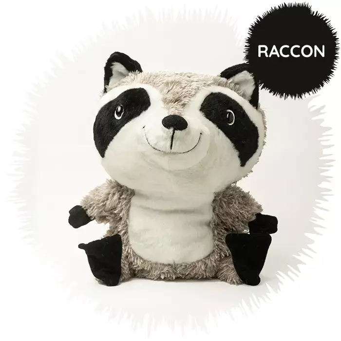 Raccoon Fur Buddies Microwavable